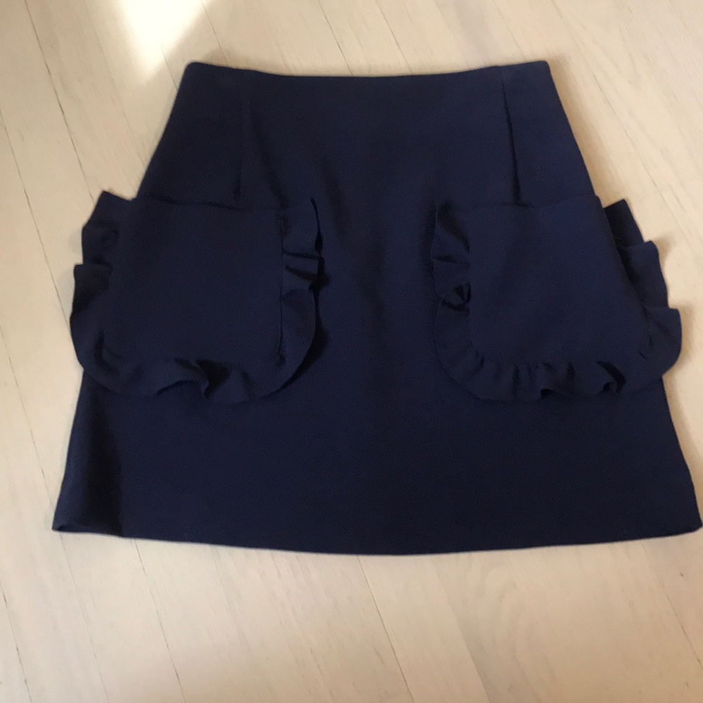 Sandro ruffle pocket mini skirt